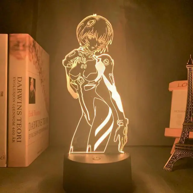 Main image of Lamp Neon Genesis Evangelion for Room Decor 3D Night Light Rgb Colorful Desk Lamp iLight Ayanami Rei Manga Gift