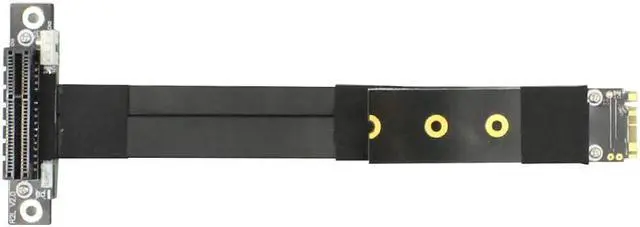 Alt view image 4 of 5 - PCIe x4 3.0 PCI-E 4x To M.2 for NGFF for NVMe M Key 2280  Card Gen3.0 Cable Extender M2 PCI-Express Extension cord