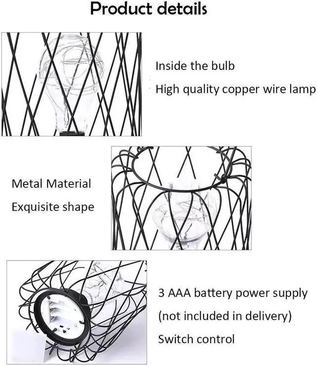 Alt view image 4 of 5 - Table Lamps For Bedroom Living Room LED Bedside Lamp Art Modern Bed Lamp Night Light Christmas Decoration Bedside Lamp