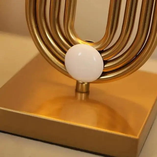 Alt view image 5 of 5 - Design Table Lamp Art Decor Home Lighting Modern Fabric Lampshade Desk Lamp Living Room Bedside Bedroom Light Fixtures