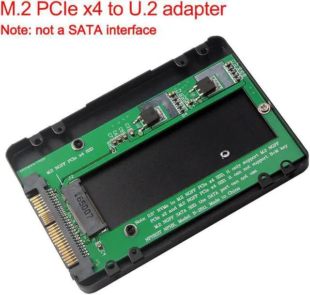 Alt view image 5 of 5 - Laptop M.2 PCIe X4 To U.2 Portable Adapter Card High Speed Universal NGFF 2.5 Inch NVMe SSD Converter Professional