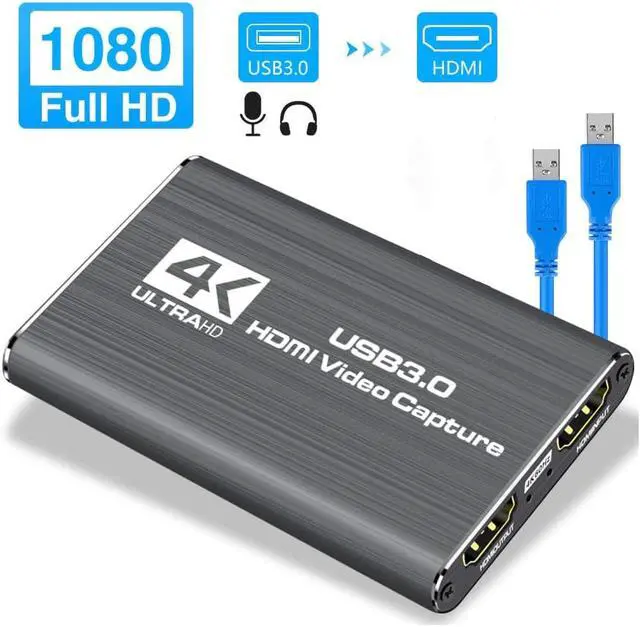 Main image of USB 2.0  Game Capture Card 1080P 4K placa de video Reliable streaming Adapter For Live Broadcasts Video Recording