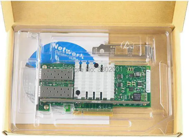 Alt view image 4 of 4 - X520-DA2 10GBase PCI Express x8 82599ES Chip Dual Port Ethernet Network Adapter E10G42BTDA,SFP not included