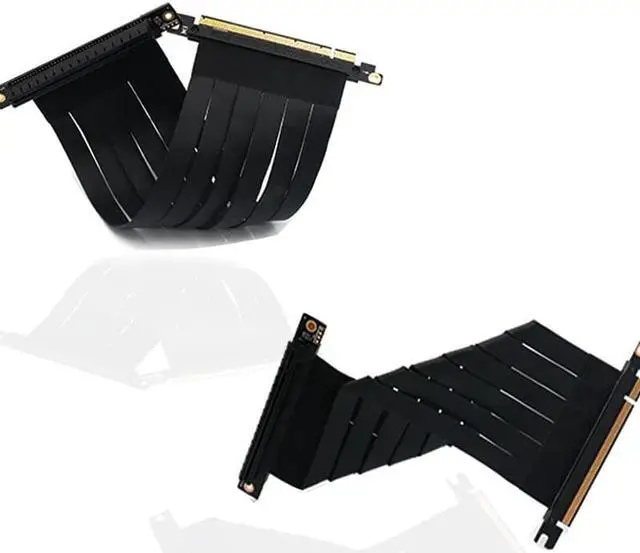 Alt view image 3 of 5 - 3.0 16x To Pcie X16 Riser Extension Cable ie Cards 16x Slot Pci-e Cable Connector Stable for PC Host 15cm