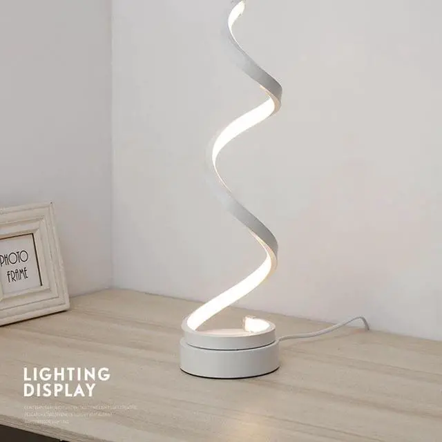 Alt view image 7 of 7 - USB Table Lamp Acrylic Modern Led Desk Lamp Bedroom Bedside Lamp Kids Children Book Lamp Reading Study Adjustable Eye Protection