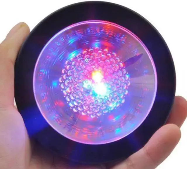 Alt view image 3 of 5 - Coaster Drink Bottle Cup Mat Holder for Party Club Bars Wedding Decoration White Shell Colorful light