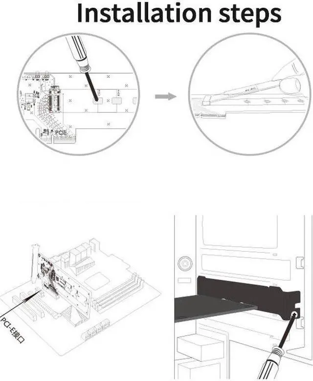 Alt view image 3 of 5 - KT016L PCIE X4 to M.2 NVMe SSD NGFF Adapter Support PCI Express 3.0 X4/X8/X16 Computer Desktop Expansion Cards(Black)