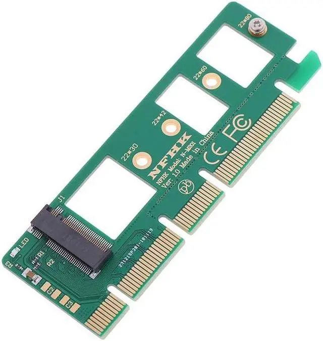 Alt view image 2 of 5 - M.2 NGFF SSD To PCI-E PCI Express 3.0 16x X4 Adapter Riser Card Adapter Converter