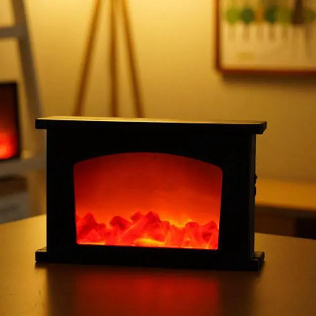 Alt view image 3 of 5 - Flame Lantern Lamps Simulated Fireplace Battery Courtyard Room Decor Flame Nordic Style Decoration Christmas Ornament #YL10