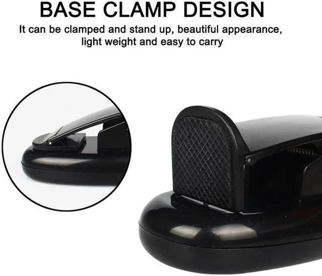 Alt view image 3 of 5 - LED Flexible Clip Lamp Table Lamp USB Rechargeable Reading Desk Lamp Portable Table Lights Student Dormitory Eye Protect