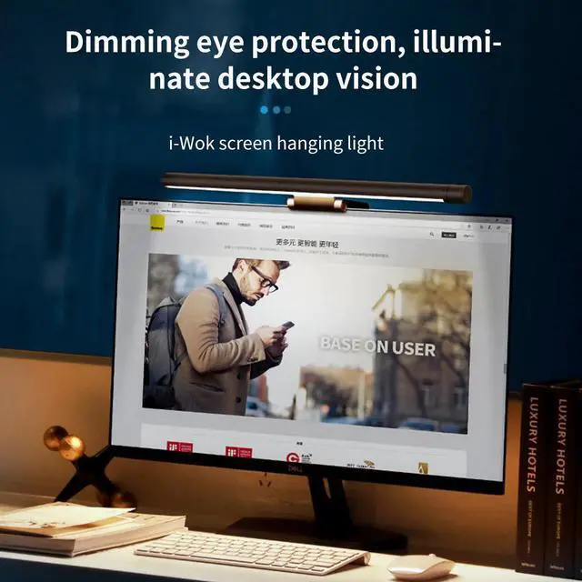 Main image of Adjustable Led Computer Screen 5W Desktop Lamp Durable Eye Protection Office Non Flickering Aluminum Monitor Light