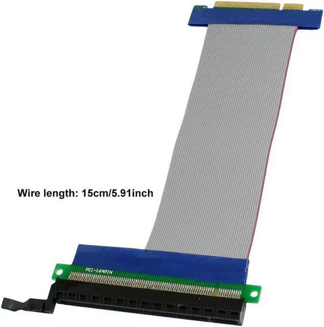 Main image of 15cm Flexible Extension Cable PCI Express PCI-E 8X to 16X Slot Riser Card