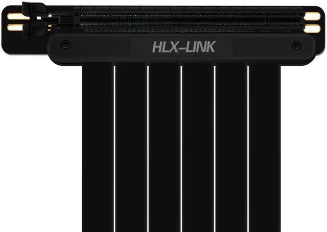 Alt view image 4 of 5 - high speed PC graphics card PCI Express 16x3.0 connector cable lifter PCI-E 16x riser cable expansion port adapter