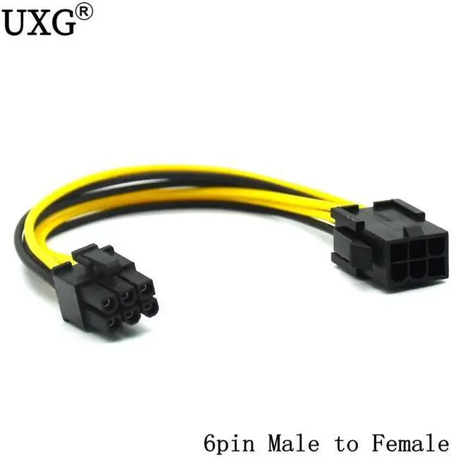 Alt view image 2 of 5 - Power Cable 15 Pin 8pin Female To 6 Pin Male PCI EXPRESS PCI-E  Graphics Converter Adapter Video Card Power Cable Cord