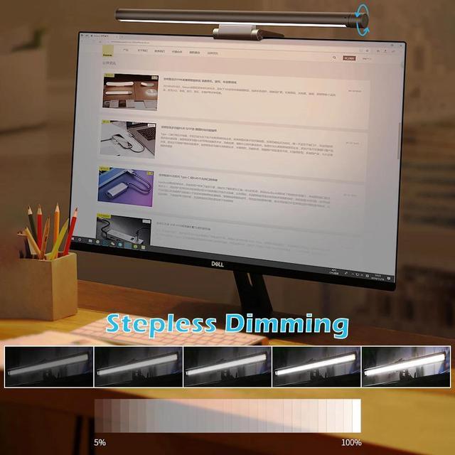 Alt view image 3 of 5 - Lamp Screenbar LED PCComputer Laptop Screen Bar Hanging Light Table Lamp Office Study Reading Light For LCD Monitor dropshi