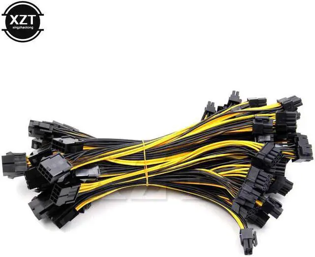 Alt view image 4 of 5 - 8 Pin to dual 8 (6+2) Pin PCI Express Power Converter Cable for Graphics GPU Video Card PCIE PCI-E VGA Splitter Hub Power Cable