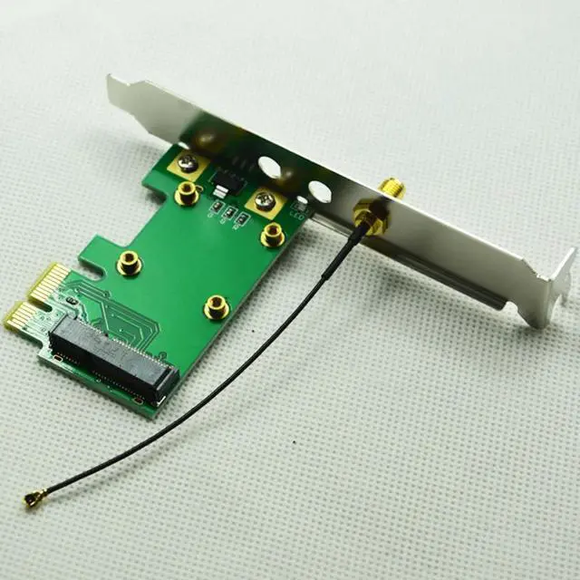 Main image of PC MiniPCI-E To PCI-E Wireless WiFi Replacement Professional Add On Network Laptop Accessories Convertor Adapter Card