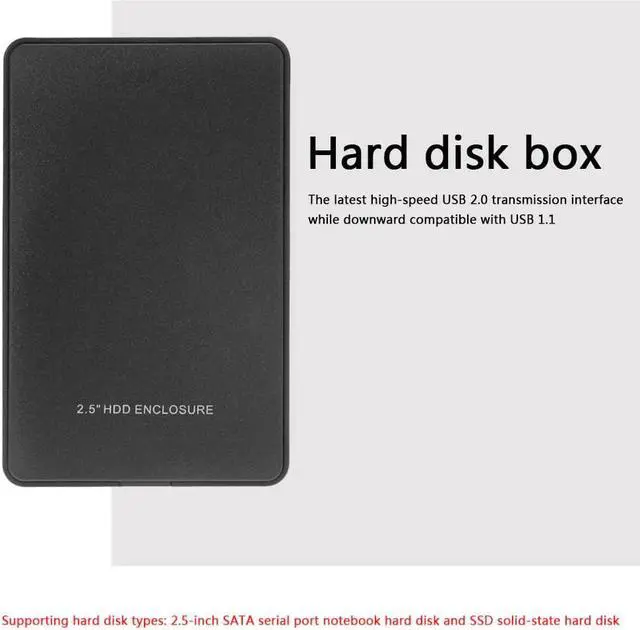 Alt view image 5 of 5 - 2.5 Inch SATA To USB 3.0 SSD Adapter Hard Disk Drive Box External Enclosure for Notebook Desktop PC Game HDD Case