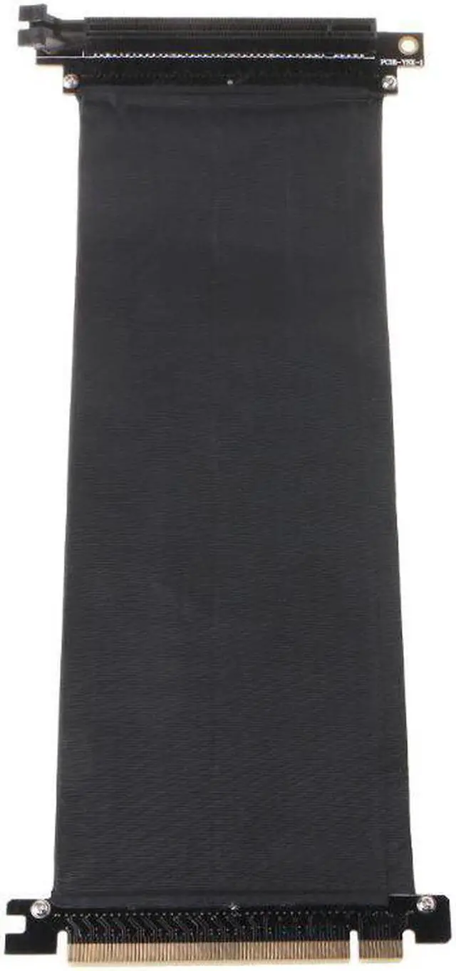 Alt view image 3 of 5 - 20cm/25cm PCI Express PCIe3.0 16X to 16X Flexible Cable Adapter 90 Degree Angle Riser Card Extender Riser Cable C26