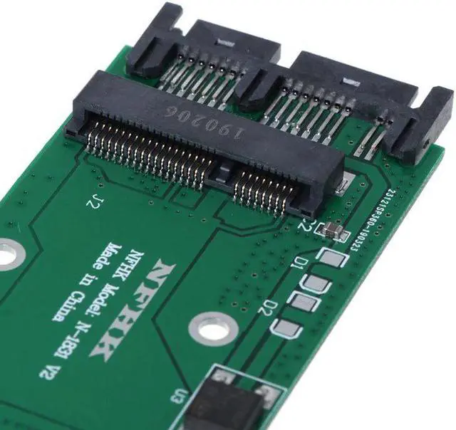 Alt view image 5 of 5 - PCIe PCI-e mSATA SSD to 1.8" Micro SATA Interface Adapter Converter Card for PC Computer Accessories