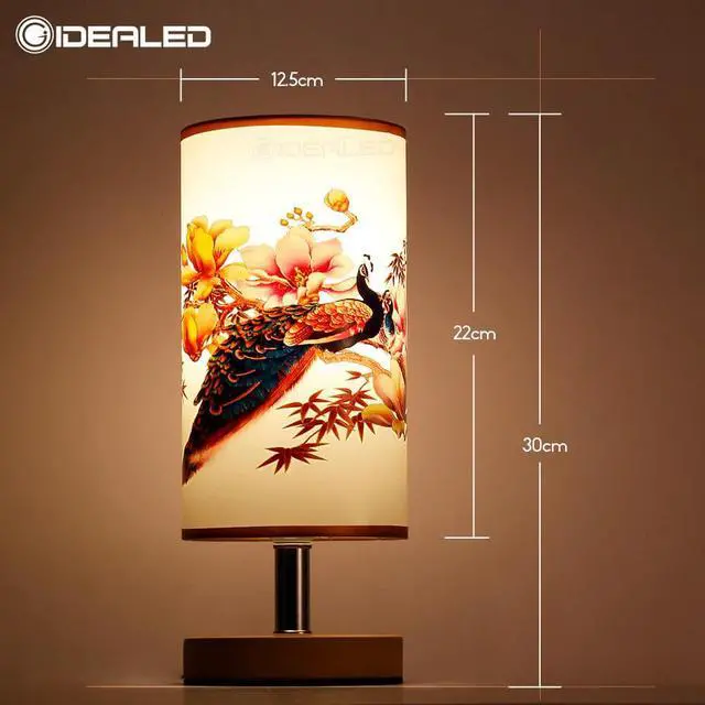 Alt view image 5 of 5 - lamp smart wifi bulb Indoor Modern Vintage Bedside Lamp Shade Desk Light Cover Holder Lampshades Bedside Lamp Night Light