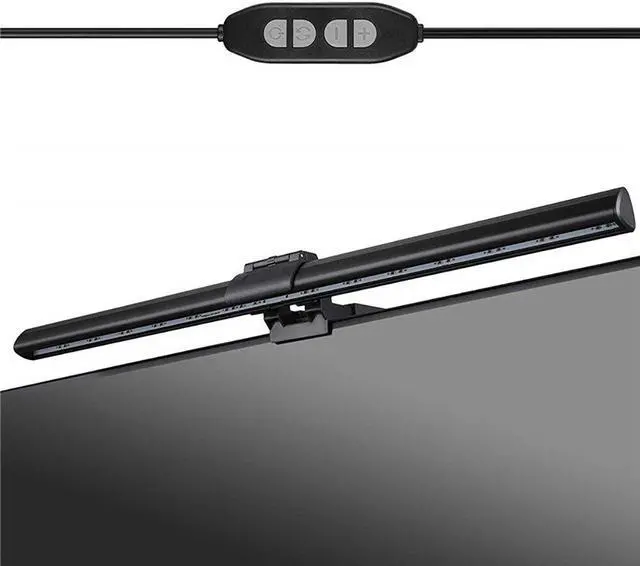 Alt view image 5 of 5 - Screenbar LED Desk Lamp PC Computer Laptop Screen Bar Hanging Light Table Lamp USB Battery Reading Light For LCD Monitor