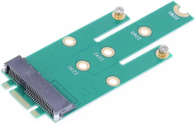 Alt view image 2 of 5 - M.2 B + M Key to mSATA Mini PCI-E PCI-Express SATA 3.0 SSD Male Converter Adapter Card For 2242/2260/2280 m2  SSD