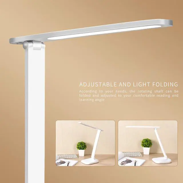 Alt view image 3 of 5 - Rechargeable Desk Light 3 Mode Dimmable Folding Touch Reading Table Lamp  USB Charging Stepless Dimmable Desk Lamp