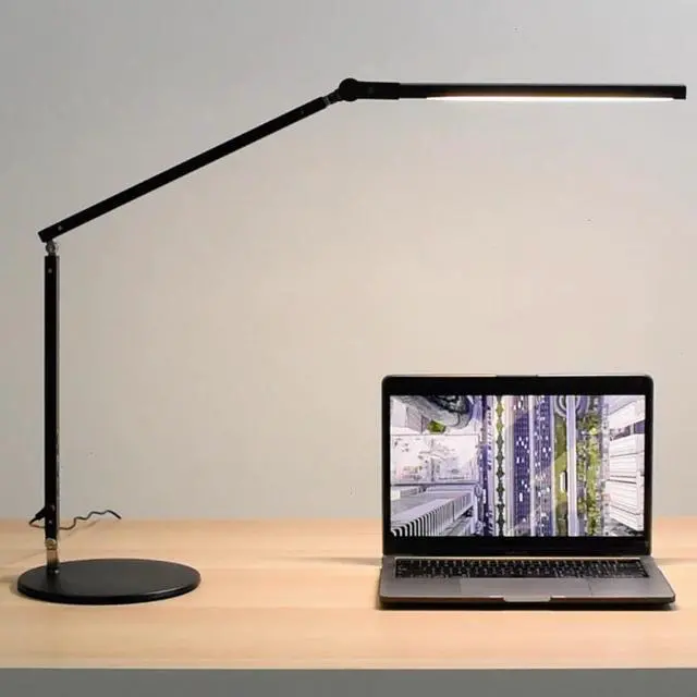 Main image of Remote Control Manicure Office Desk Lamp with Clip AC110V-220V Golden Silver Black Eye Care Flexible Arm Table Lamps for Student