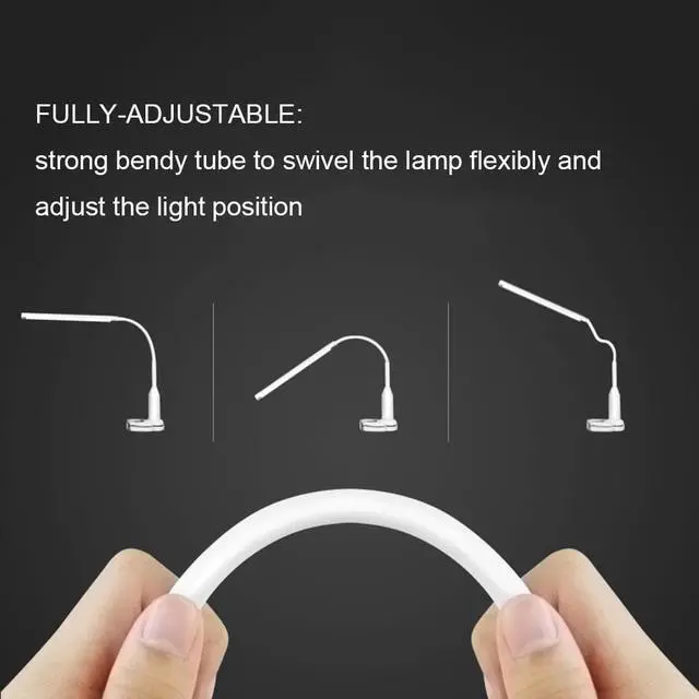 Alt view image 5 of 5 - 5W 24 LEDs Eye Protect Table Lamp Stepless Dimmable Bendable USB Powered Touch Sensor Control LED Desk Lamp ?????????? ?????