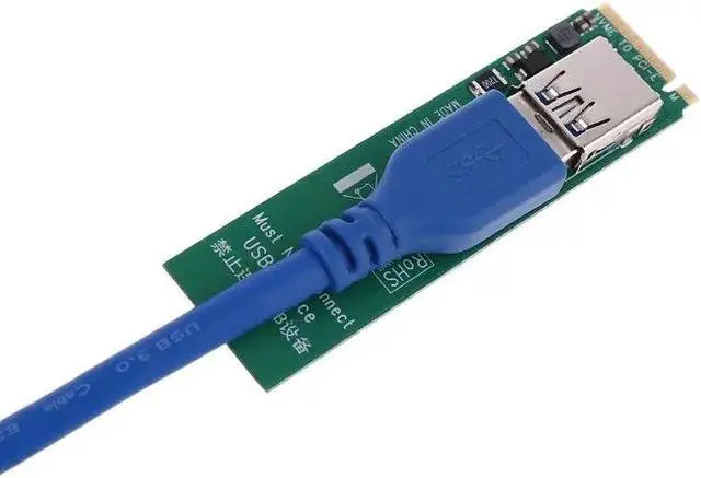 Alt view image 4 of 5 - NVME M.2 to PCI-E X4 Card Extension Port Adapter Expansion Card Graphics Cards PCIE Connector Extender