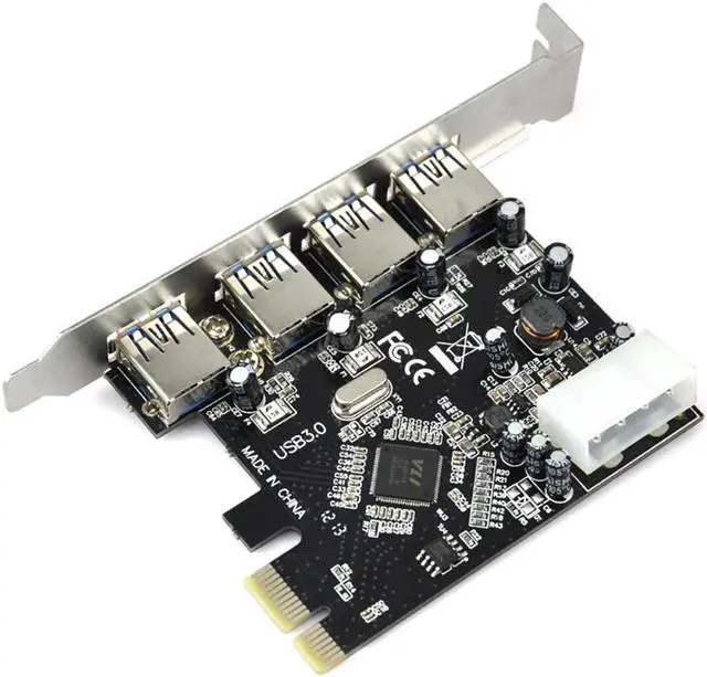 Alt view image 2 of 5 - 4 Ports USB 3.0 Pci-e Expansion Card PCIe PCI Express USB 3.0 HUB 4-Port Adapter adapter 4-port USB 3 0 PCI e PCIe express#T3