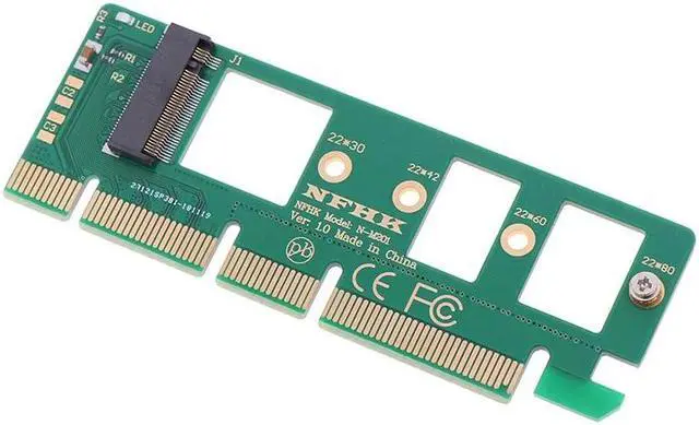 Alt view image 3 of 5 - M.2 NGFF SSD To PCI-E PCI Express 3.0 16x X4 Adapter Riser Card Adapter Converter