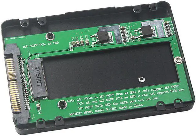 Alt view image 4 of 5 - Laptop M.2 PCIe X4 To U.2 Portable Adapter Card High Speed Universal NGFF 2.5 Inch NVMe SSD Converter Professional