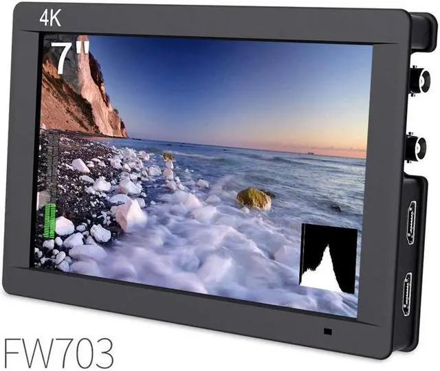 Alt view image 3 of 5 - 7 Inch Ips 3G Sdi 4K Dslr Monitor Full Hd 1920x1200 On Camera Field Monitor With Histogram For Stabilizer