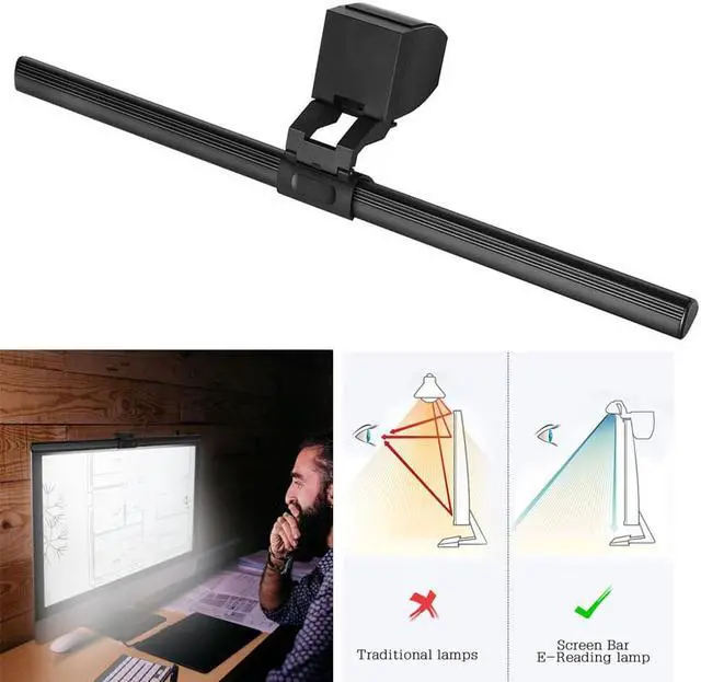 Alt view image 6 of 7 - LED Task Lamp Adjustable light mode And Hue Adjustment Features large illumination angle suitable for various sizes CD