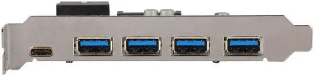 Alt view image 5 of 5 - To Usb3.0 4-Port Type-C Adapter Expansion Card Connector Dual Interface For Windows Xp Vista Windows 7 Linux Windows