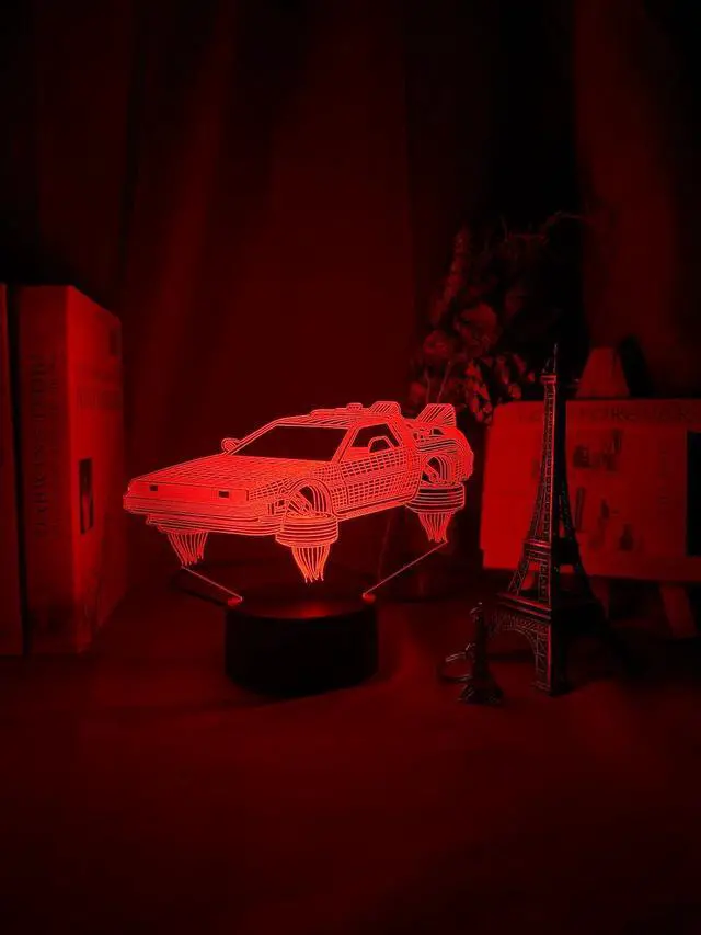 Alt view image 3 of 5 - Fiction Car Led Night Light for Kids Bedroom Decor Unique Birthday Gift for Children Study Room Desk 3d Lamp Sci-fi Car