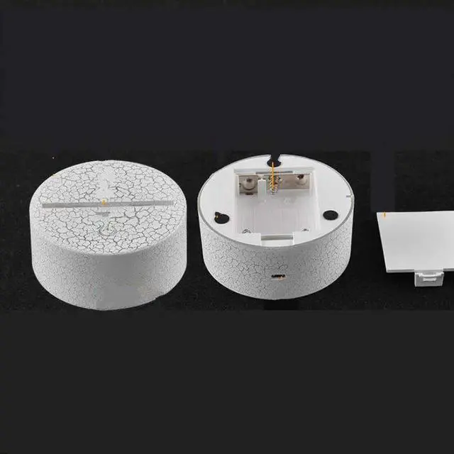 Alt view image 5 of 5 - 7 Color Change Led 3d Desk Lamp Remote Touch Switch Victory Sign Table Lamps For Children's Room Decoration 3d Night Light