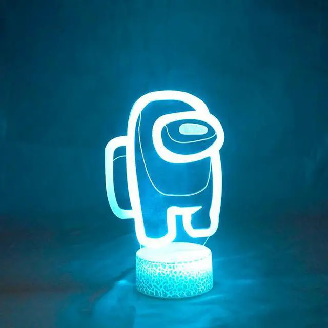 Alt view image 5 of 5 - Among Us Led 3d Lamp 16 Color Night Light Desktop USB Lamp For Home Decor Atmosphere Bedside Table Desk Lighting Gifts