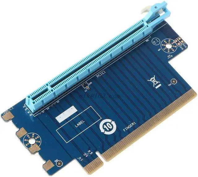 Alt view image 2 of 5 - Express 16X Riser e Graphics Card -E Steering Card 90 Degrees Right Angle Riser Adapter for 1U 2U Host 4/6cm Width