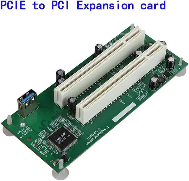 Alt view image 7 of 7 - Sale Desktop PCI-Express PCI-e to PCI Adapter Card PCIe to Dual Pci Slot Expansi Card USB 3.0 Add Cards Cvertor