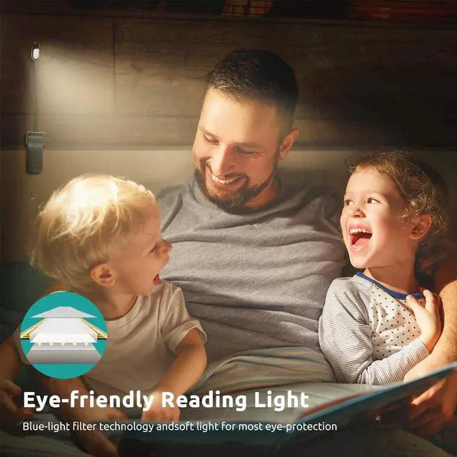 Alt view image 5 of 5 - 7LED 360 Degree ABS Wire Charging Smooth Adjustable Light Table Desk Lamp No Flicker Readig Dimmer Clip-on Eye Protection