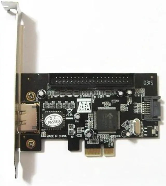 Alt view image 4 of 5 - PCI-e PCI Express Controller Card IDE SATA eSATA Internal External Raid Adapter