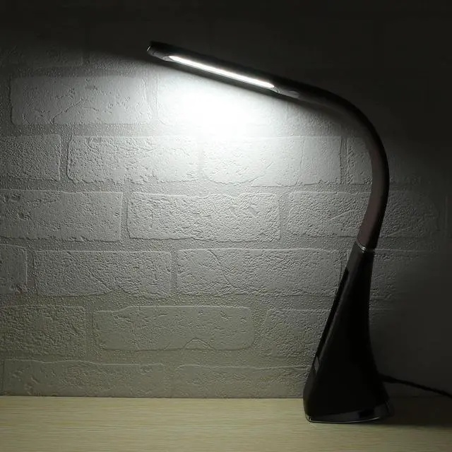 Alt view image 3 of 5 - LED Desk Lamp Eye Protection Touch Dimmable Reading Lamp With Calendar Temperature Alarm Clock For Office Bedroom Dorm