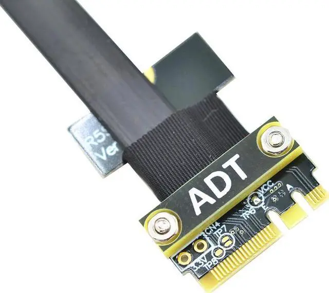 Alt view image 5 of 5 - WiFi A.E key interface extension cord supports pci-e 3.0 x1 Riser Extender Adapter Card Ribbon High speed transmission