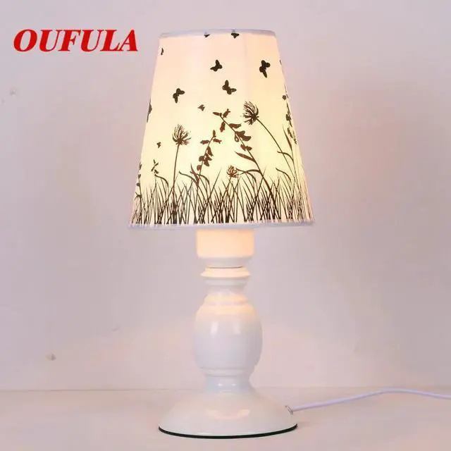 Alt view image 3 of 5 - Table Lamp Modern Contemporary Office Creative Decoration Bed LED Lamp Fabric for Foyer Living Room Bed Room Hotel
