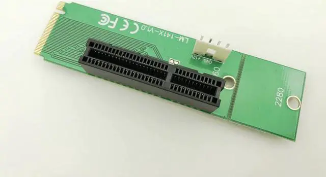 Alt view image 5 of 5 - Profession Wholesale NGFF M2 to PCI-e 4x Slot Riser Card M key M.2 SSD Port to PCI Express adapter Convertor