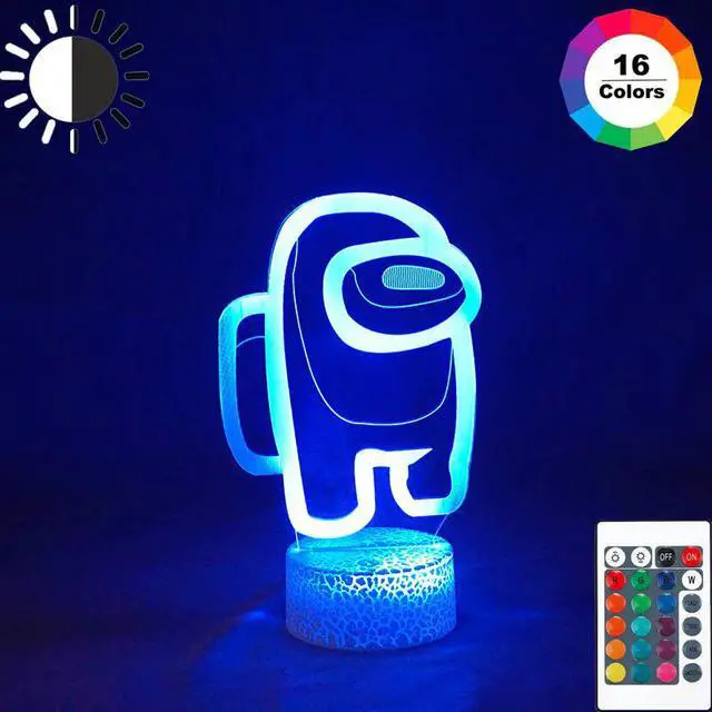 Alt view image 3 of 5 - Among Us Led 3d Lamp 16 Color Night Light Desktop USB Lamp For Home Decor Atmosphere Bedside Table Desk Lighting Gifts
