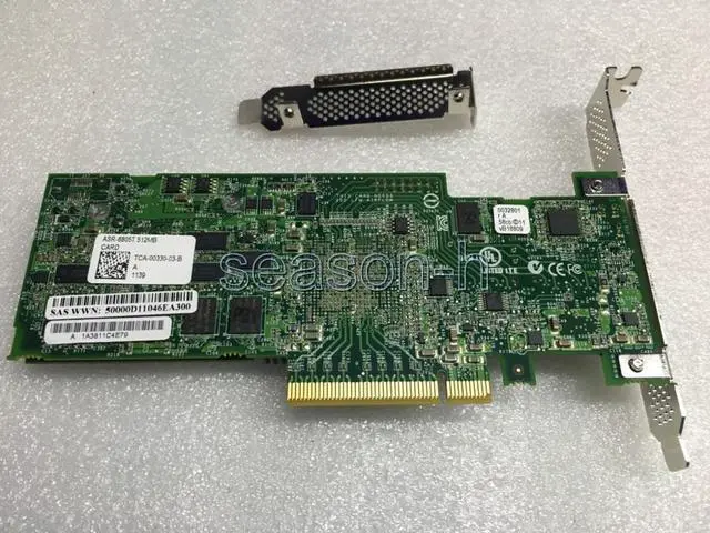 Alt view image 2 of 5 - adaptec controller raid 6805t 8 ports PCIE 2 x8 512 Cache ddr2